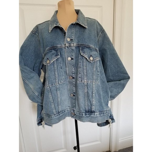 Citizens Of Humanity Jackets & Blazers - Citizens of Humanity Georgina Denim Jacket Rosalita Blue Women's Size L
